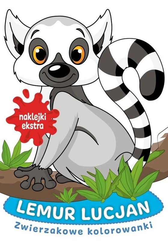 Zwierzakowe kolorowanki. Lemur Lucjan, praca zbiorowa