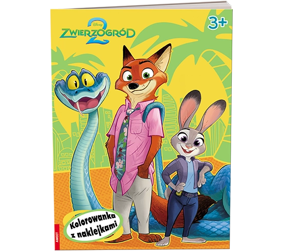 Disney Zwierzogród 2 Kolorowanka z naklejkami NA-9142, Opracowanie zbiorowe