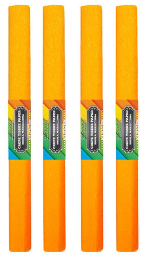 Bibuła marszczona 05 pomarańczowa jasna (10szt)