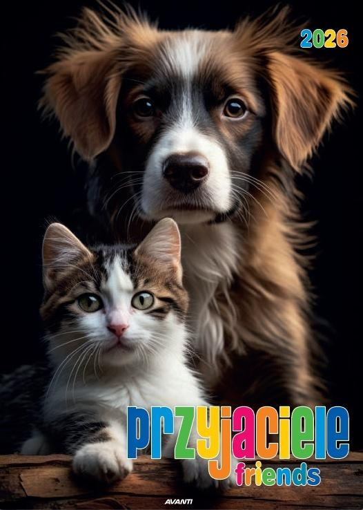 Kalendarz 2026 ścienny Przyjaciele