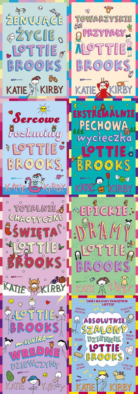 Żenujące życie Lottie Brooks. Tom 1-8, Katie Kirby