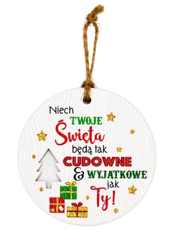 Zawieszka ceramiczna Boże Narodzenie