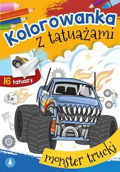 Kolorowanka z tatuażami. Monster trucki, Wydawnictwo Skrzat