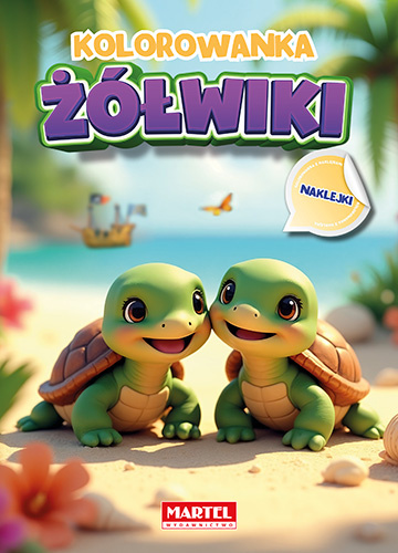 Żółwiki z naklejkami. Kolorowanka, Maciej Ratajczyk