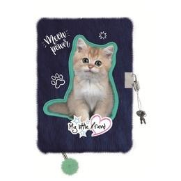 Pamiętnik z kłódką A5/96K włochacz Kitty Party