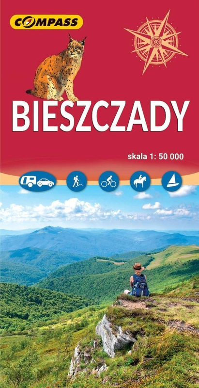 Mapa turystyczna - Bieszczady 1:50 000, praca zbiorowa