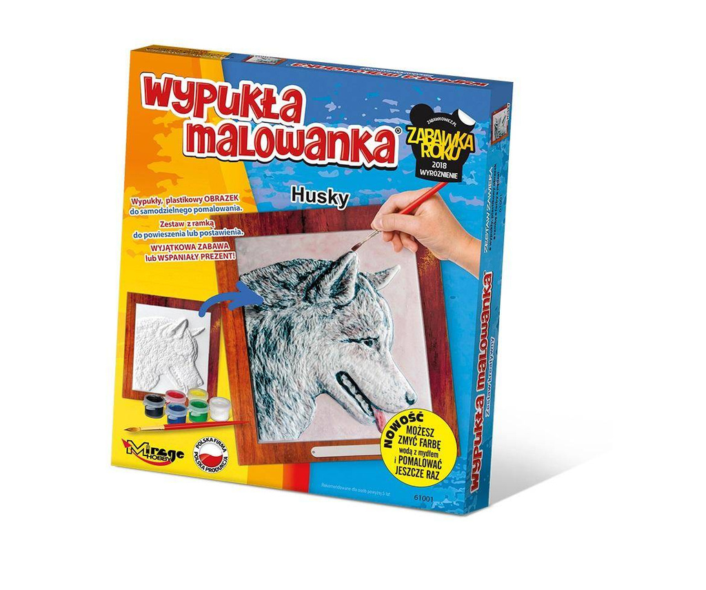 Wypukła malowanka Psy - Husky