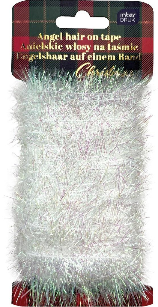 Anielskie włosy na taśmie White 20m Christmas