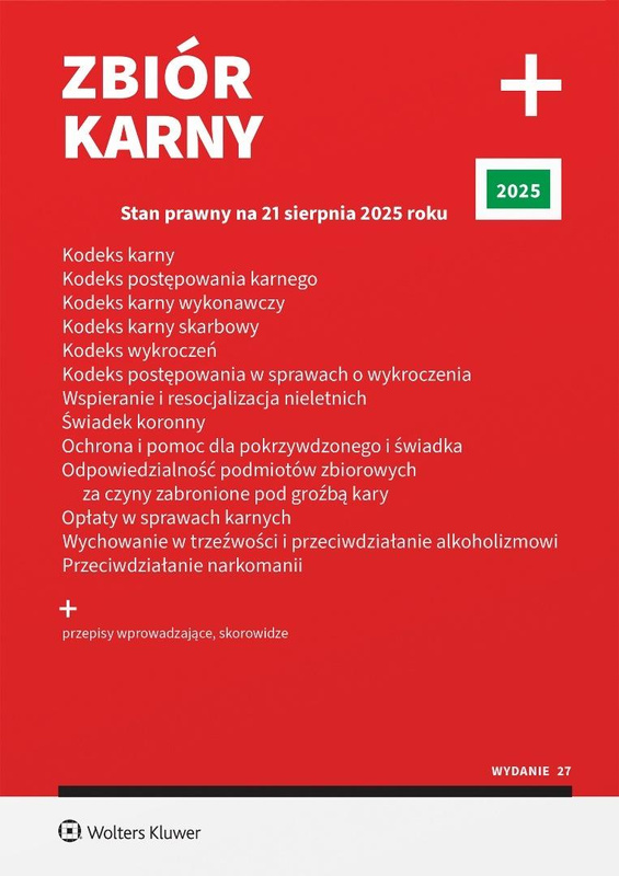 Zbiór karny PLUS 2025 w.27, praca zbiorowa