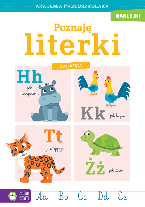 Poznaję literki. Zwierzęta. Akademia przedszkolaka, Opracowanie zbiorowe