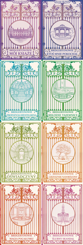 Bridgertonowie. Tom 1-8 /barwione brzegi/, Julia Quinn