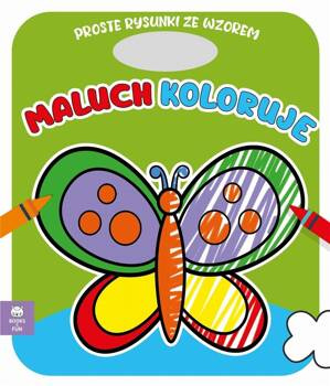 Maluch koloruje motyl, praca zbiorowa