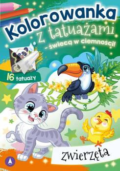 Kolorowanka z tatuażami – świecą w ciemności! Zwierzęta