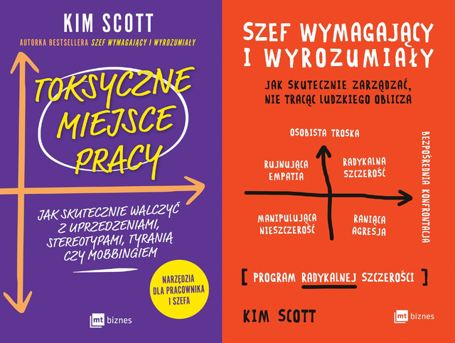 Toksyczne miejsce pracy + Szef wymagający i wyrozumiały, Kim Scott