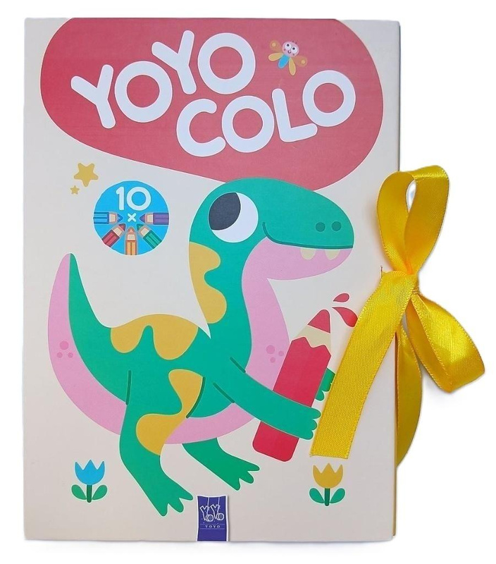Zestaw kolorowanek YOYO COLO Dinozaury, praca zbiorowa