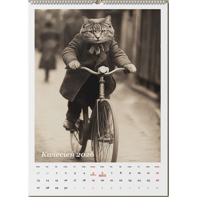 Kalendarz rowerowe zwierzaki 2026