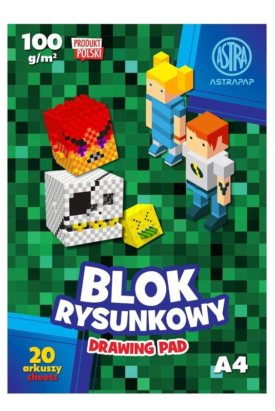 Blok rysunkowy A4/20K 100g Pixel