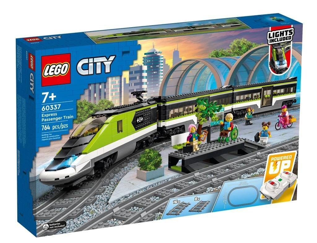 7+, LEGO(R) CITY 60337 Ekspresowy pociąg pasażerski