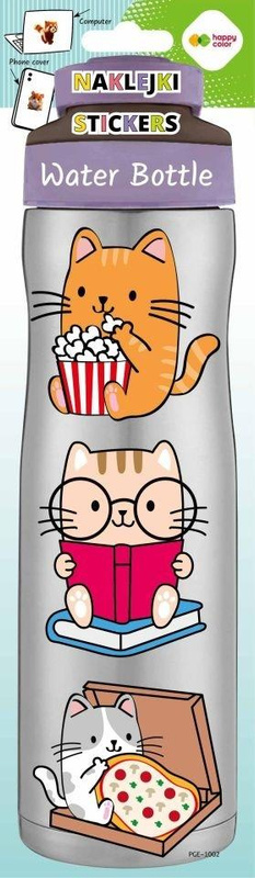 Naklejki Water Bottle Baby Cats 83x286 HAPPY COLOR