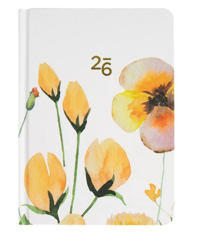 Kalendarz tygodniowy 2026 B6 Żółte Kwiaty ALBI