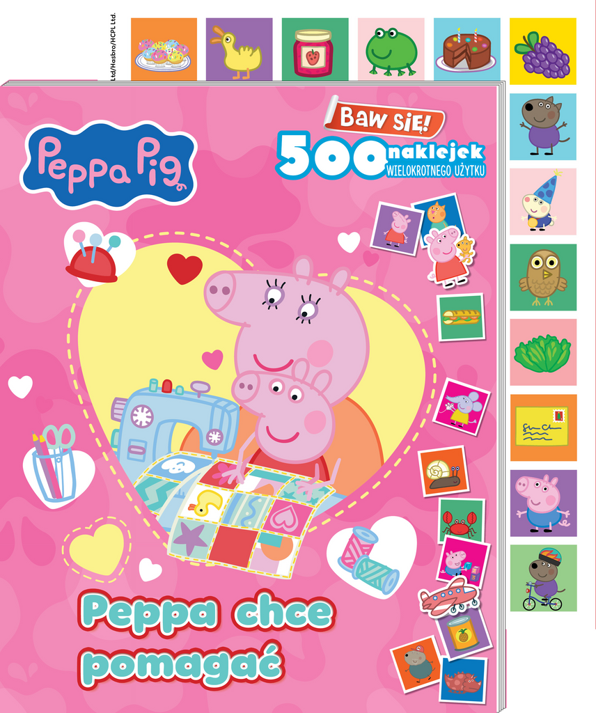 Peppa chce pomagać. Świnka Peppa. Baw się! 500 naklejek, Opracowanie zbiorowe