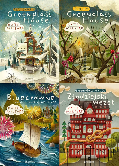 Greenglass House Tomy 1-4 Kate Milford Pakiet