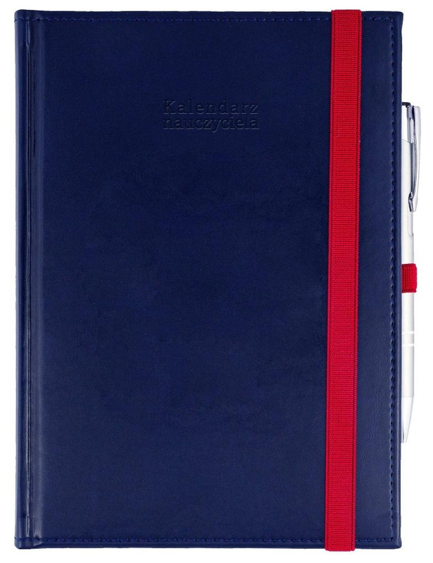 Kalendarz naucz. 2025/26 A5 Nebraska gumka granat