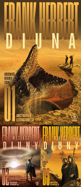 Diuna + Mesjasz Diuny + Dzieci Diuny PAKIET 3, Frank Herbert