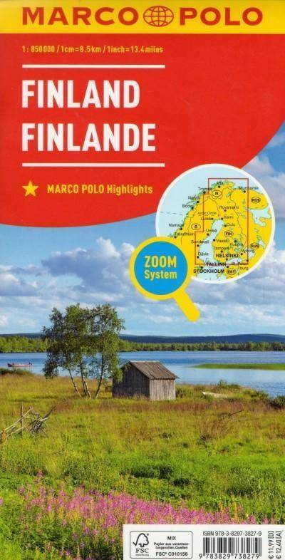 Mapa ZOOM System. Finlandia 1:800 000 plan miasta - praca zbiorowa