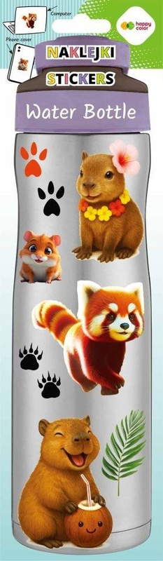 Naklejki Water Bottle Kapibara 83x286 HAPPY COLOR