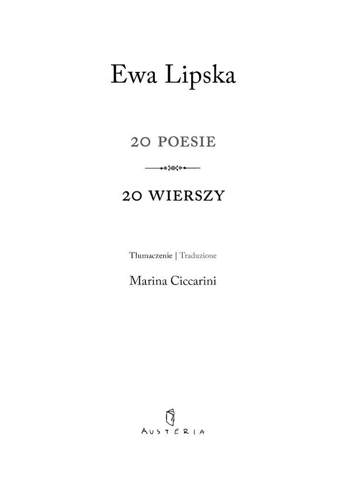 20 poesie. 20 wierszy, Ewa Lipska