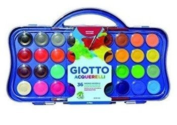 Farby akwarelowe w pastylkach 36 kolorów GIOTTO