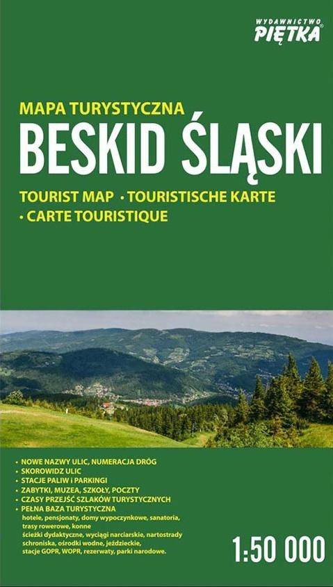 Beskid Śląski 1:50 000 mapa turystyczna PIĘTKA