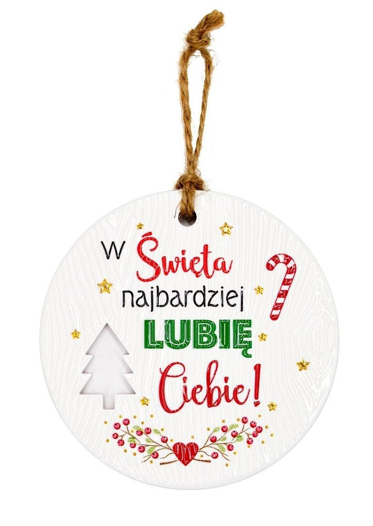 Zawieszka ceramiczna Boże Narodzenie