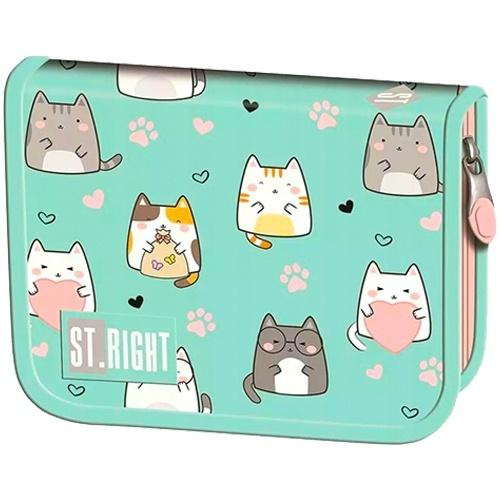 Piórnik dwuklapkowy bez wyposażenia Charming Cats