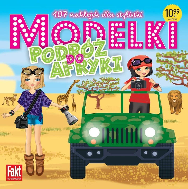 Modelki Podróż do Afryki. 107 naklejek.., praca zbiorowa
