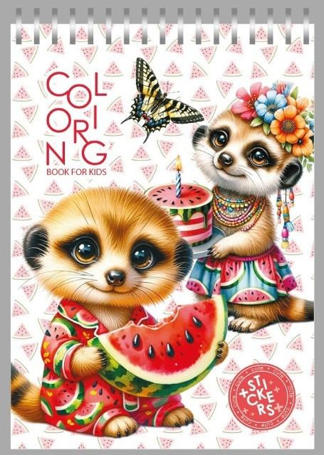 Kolorowanka 148x210 z naklejkami 26obrazków Suryka