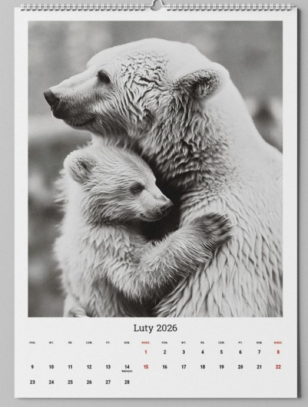 Kalendarz słodkie zwierzęta 2026