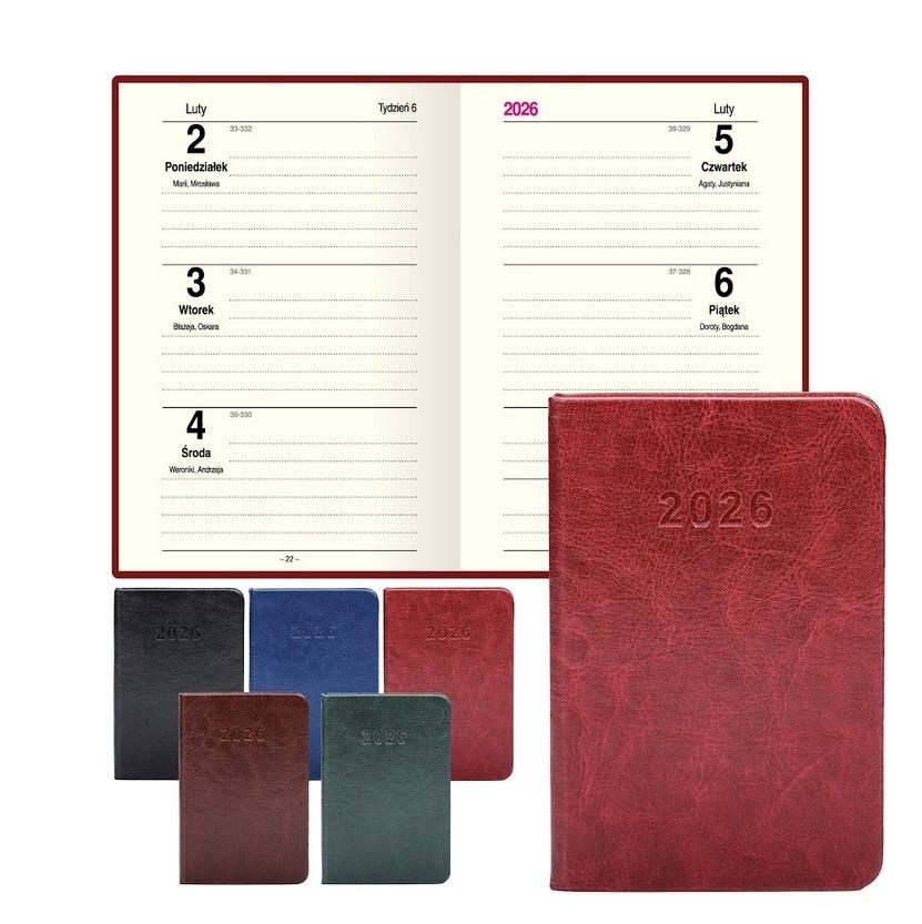 Terminarz 2026 B6 tygodniowy Premium Lux