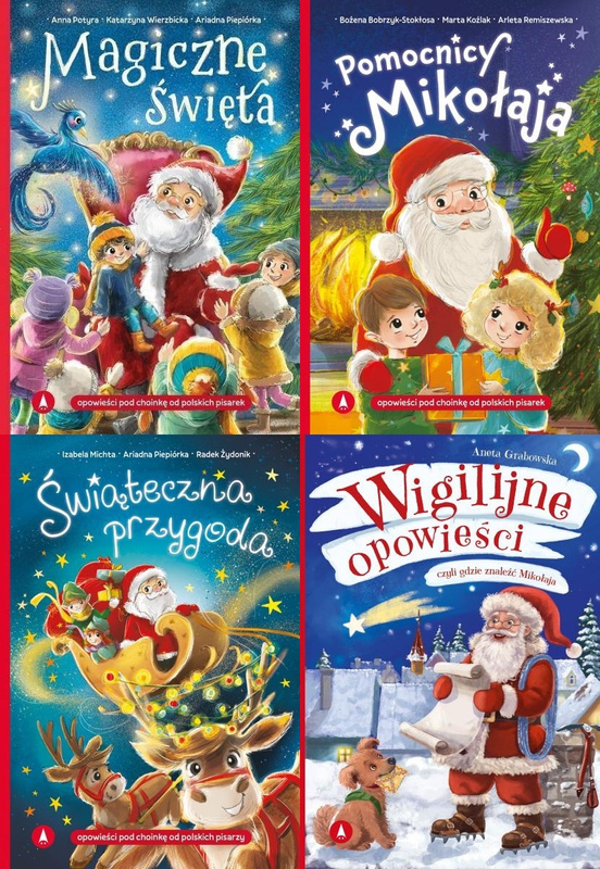 Wigilijne opowieści, czyli gdzie znaleźć Mikołaja PAKIET 4 książek