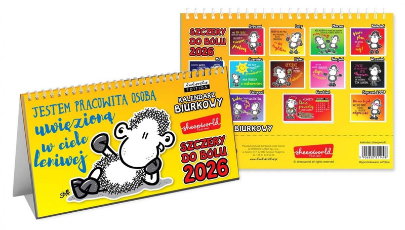 Kalendarz 2026 biurkowy Sheepworld