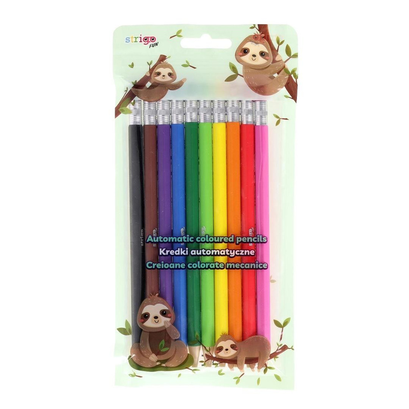 Kredki automatyczne z wymiennym grafitem 10szt