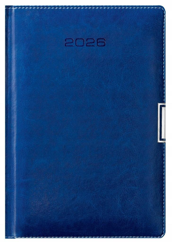 Kalendarz 2026 A6 kieszonkowy tygodniowy niebieski