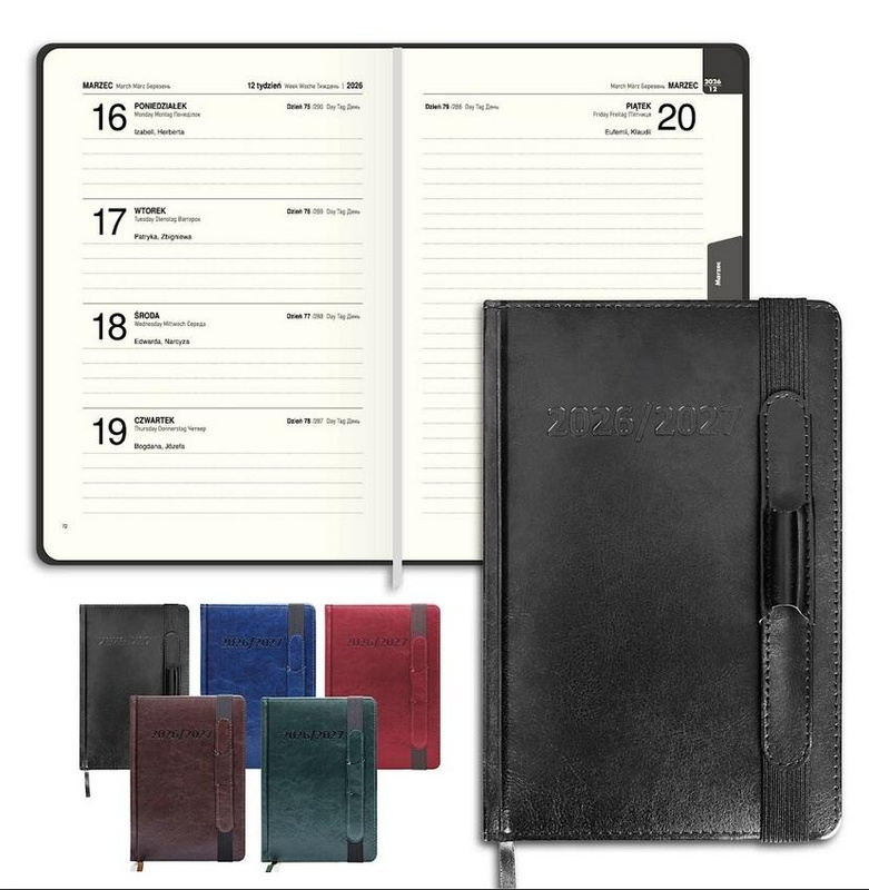 Kalendarz 2026/2027 A5 Dwuletni tygodniowy
