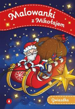 Malowanki z Mikołajem. Gwiazdka, praca zbiorowa