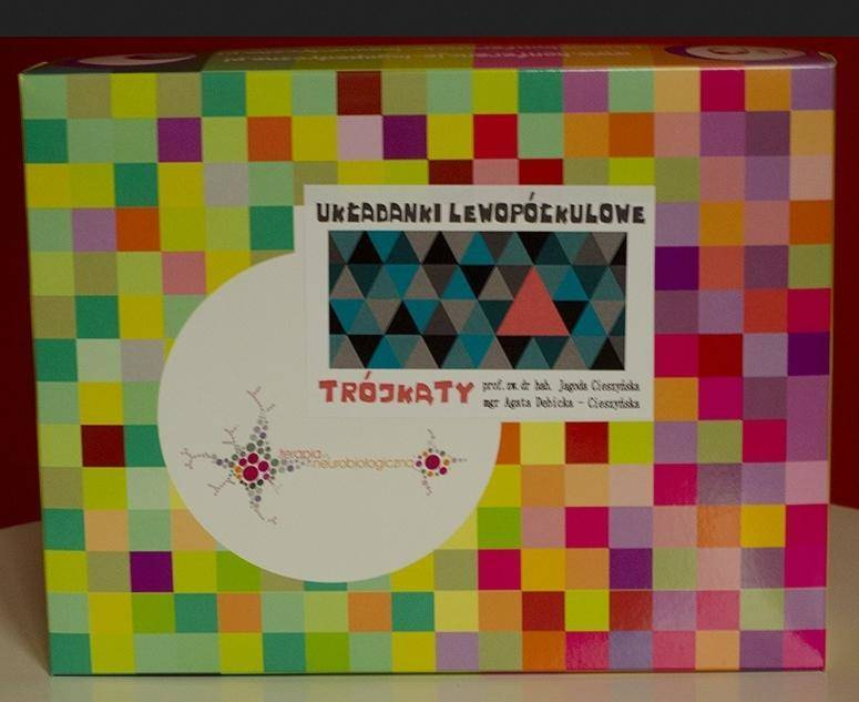 Zestaw. Układanki lewopółkulowe. Trójkąty, Agata Dębicka-Cieszyńska