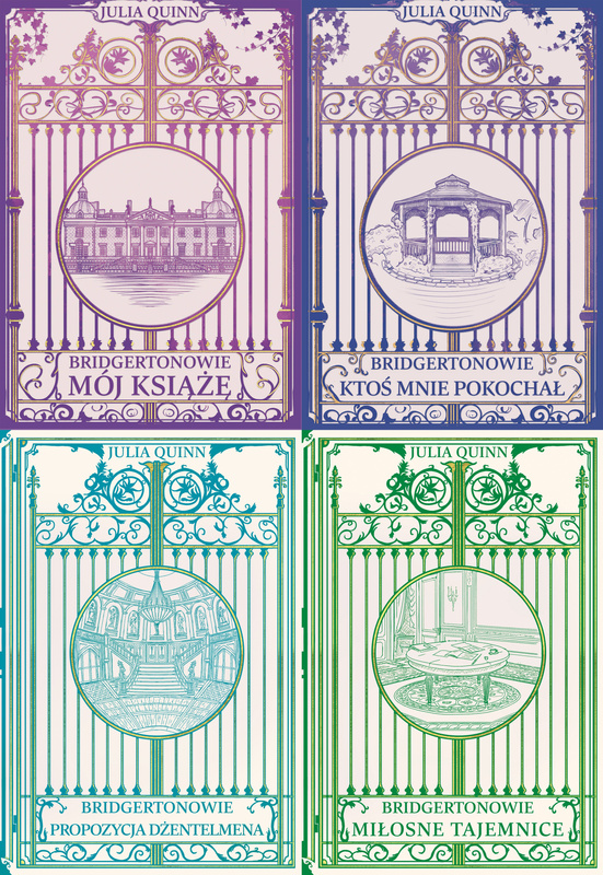 Bridgertonowie. Tom 1-4 /barwione brzegi/, Julia Quinn
