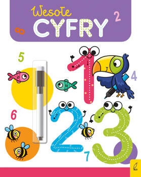 Wesoła nauka. Wesołe cyfry. Flamaster suchościeralny, Ewelina Protasewicz