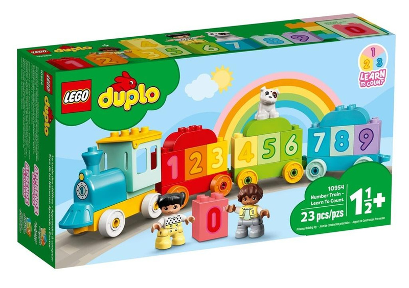 18m+, LEGO(R) DUPLO 10954 Pociąg z cyferkami nauka liczeni
