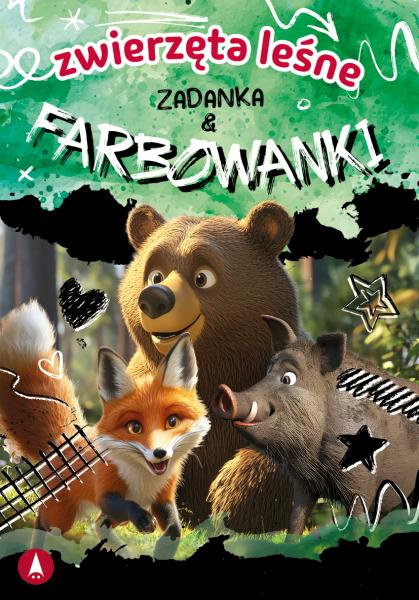 Zwierzęta leśne. Zadanka i farbowanki